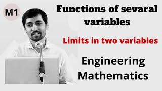 Limits in two variables  Functions of sevaral variables  Engineering Mathematics M1 [upl. by Valry]