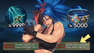 KARINA BEST UNLIMITED TRUE DAMAGE BUILD🔥 karina best build 2024  MLBB [upl. by Assirk]