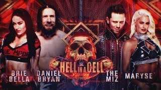 Daniel Bryan and Brie Bella Vs The Miz and Maryse  Mixed Tag Match  HIAC 2018 [upl. by Ahsilet]