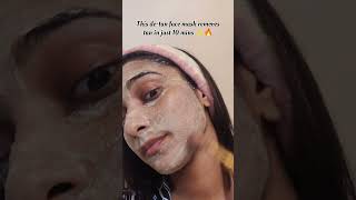 This detan face mask works wonders facialforglowingskin diyfacemask [upl. by Stoll]