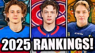 RANKING THE BEST 2025 NHL DRAFT PROSPECTS… Early Top 10 [upl. by Terrene]