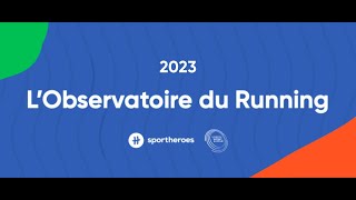 REPLAY Présentation de lObservatoire du Running 2023 [upl. by Aidnis]