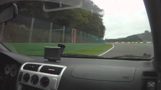 Honda Civic TypeR liftoff oversteer on SPA circuit [upl. by Pironi]