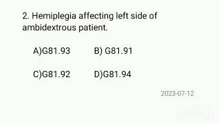 chapter 6 Icd question and answers 2023 [upl. by Colvin]