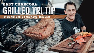 How to grill tritip with charcoal [upl. by Darby]