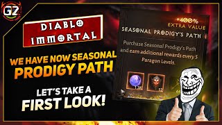 Seasonal Prodigy Path is HERE  Lets Take A FIRST LOOK Diablo Immortal [upl. by Nosahc]