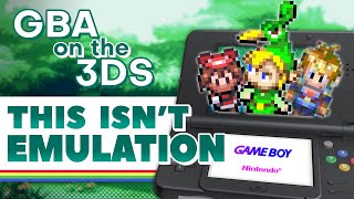 3DS Can Play Game Boy Advance Games Without Emulation [upl. by Salchunas685]