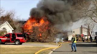 HOUSE FIRE IN LAKE RONKONKOMA NY [upl. by Glendon]