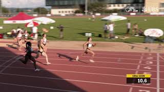 SM U20  U23 Nottwil 2021  100m U23 Frauen Finale [upl. by Neerol]