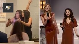 See Bridesmaids Perform Their Own Espresso Parody Before Ariana Grandes SNL Sketch We Did It [upl. by Merat948]