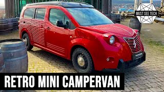 New MicroCampervan with Retro Styling 2024 2CV Electric Citroen Berlingo [upl. by Yrelbmik]