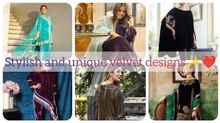 stylish velvet dresses collectionnew trendy velvet dresseswinter dresses [upl. by Gwenore]