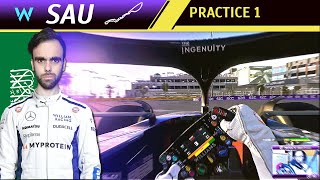 F1 2024 Full Career Mode SAUDI ARABIAN GP  Practice 1  Williams FW46 [upl. by Mayes21]