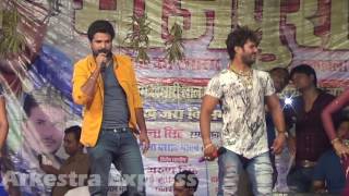 Live Performance Khesari Lal Yadav VS Ritesh Pandey Stage Show 2016 Bhojpuri Stage Show 2016 Y [upl. by Devehcoy]