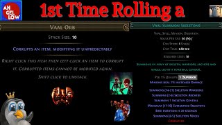 1st Time Crafting a Vaal Gem by using a Vaal Orb [upl. by Ikoek149]