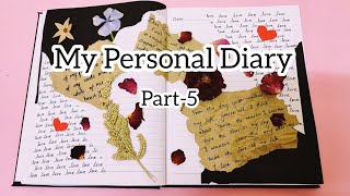 My Personal Diary 2022 Part5  Bullet Journal  Diary Decoration  Diary Writing [upl. by Wernick]