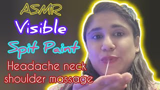 ASMR Spit Paint Visible [upl. by Suirtimed]