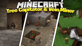 Keyyards Tree Capitator and Vein Miner  Minecraft Bedrock [upl. by Daniell]