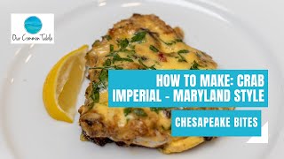 How to Make a Rockfish Crab Imperial  Maryland Style  Chesapeake Bites [upl. by Greenebaum684]