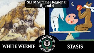 Premodern White Weenie vs Stasis  New England Summer Regional  Round 4 [upl. by Noissap130]