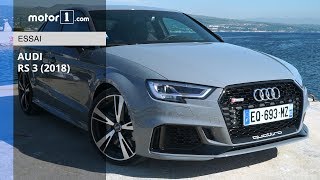 2018 Audi RS3 restylée  notre essai en vidéo [upl. by Silvie]