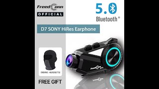 Freedconn R3 Pro Motorcycle Helmet Headset [upl. by Eanram228]