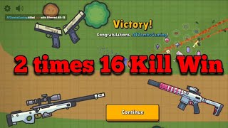 Zombs Royale  Two 16 Kill Superpower Wins [upl. by Allisurd]