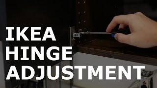 IKEA Utrusta Hinge Adjustment [upl. by Gibbs]