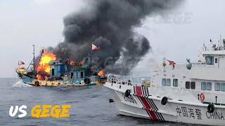 25 Minutes ago China coast guard crashing Philippine vessels in Sabina Shoal [upl. by Peyton]