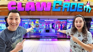 The Most HIGHTECH claw machine arcade Ever ClawCADE New Yorks Newest Arcade [upl. by Adnor]