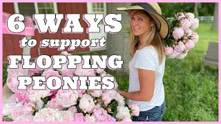 6 Ways to Support Flopping Peonies [upl. by Eedyaj]