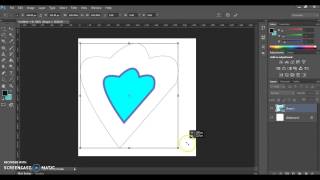 create shape in Photoshop using pen tool [upl. by Gnehp]