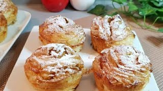 Feuilleté aux Pommes avec Pâte Filo  Croustades Aux Pommes [upl. by Ellenahs]