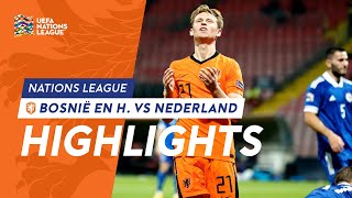 Highlights Bosnië  Nederland 11102020 Nations League [upl. by Gillmore]