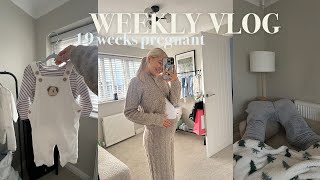 WEEKLY VLOG 19 weeks pregnant  more baby bits deliveries  chats [upl. by Dorej]