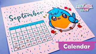 DIY  SEPTEMBER Calendar  Bullet journal decoration organization ideas [upl. by Campney]