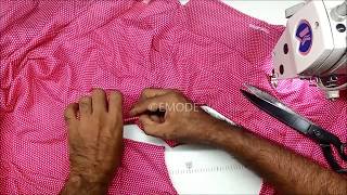 Pleated Nighty Cutting and stitching in malayalam with Zip part2 EMODE Malayalam Stitching [upl. by Searcy312]