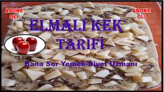 ELMALI KEK MUHTEŞEM LEZZET ANINDA TÜKENDİ💐🍐🍎🍏🍇🍏💐 [upl. by Renrew]