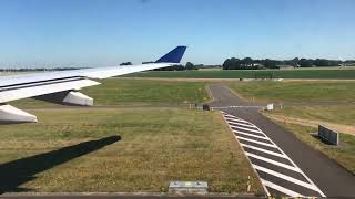 POLDERBAAN TAKEOFF Delta Air Lines flight DL161 takeoff from Amsterdam Airport Schiphol AMS [upl. by Luhem]