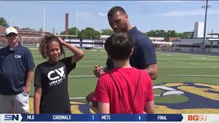 NFL Defensive End Chris Wormley Returns Home for Second Youth Football Camp [upl. by Nabroc]