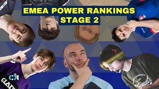 EMEA OWCS Stage 2  Power Rankings [upl. by Peppard486]