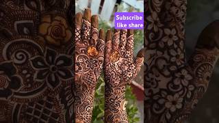 bridal mehndi mehandi design mehandi art viral shots viral song trending [upl. by Tarrsus424]