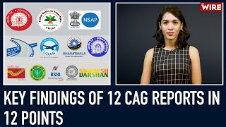 Key Findings of 12 CAG Reports in 12 Points  The Wire Explains  Comptroller amp Auditor General [upl. by Reger248]