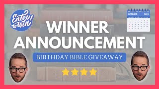 Winners Announcement 🎉 October 2024 Bible Giveaway [upl. by Robbi]