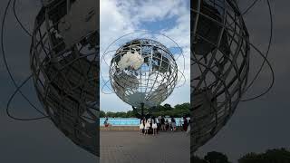 Unisphere in Flushing Meadows Corona Park Queens New York City [upl. by Notpmah259]