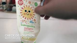 ✅ How To Use Babyganics 50 SPF Mineral Based Baby Sunscreen Review [upl. by Cowden]