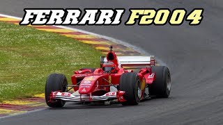 Ferrari F2004  screaming V10 flatout at Spa [upl. by Nylasor]