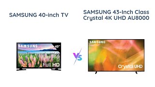 Samsung 40inch vs 43inch Crystal 4K UHD TV Which is the Better Buy [upl. by Yrrak]