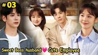 Part3  Sweet boss ❤ Employee Relation amp Husband Wife in Private  Chinese drama explain In Hindi [upl. by Nuahc]