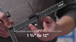 Kreg Tool KHIXLPULL Cabinet Hardware Jig Pro [upl. by Sibylla]